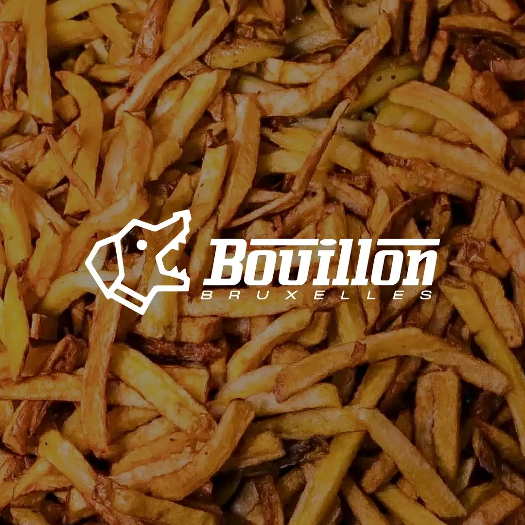 Fries from Frituur by Bouillon Bruxelles at Marché Saint-Géry