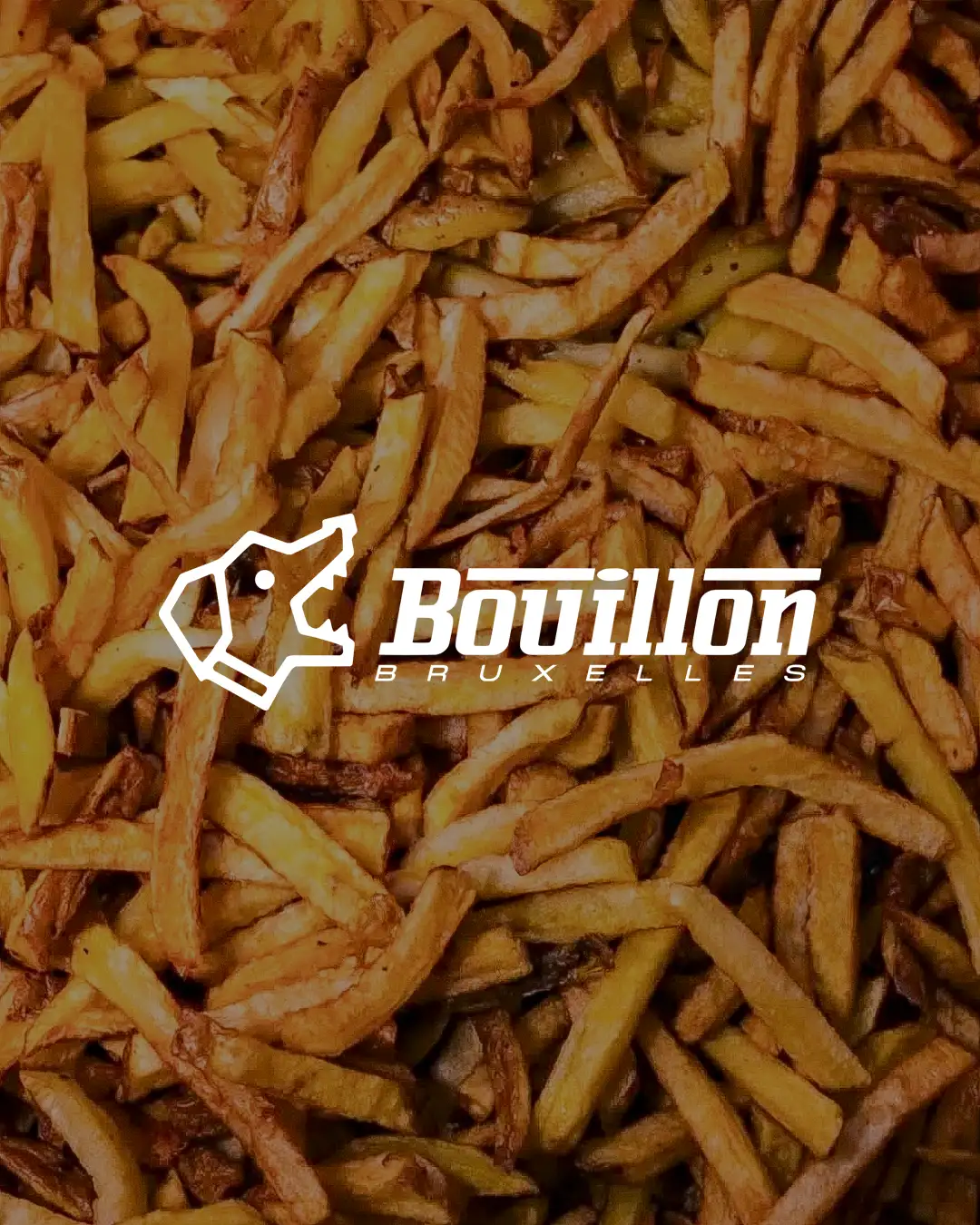 Fries from Frituur by Bouillon Bruxelles at Marché Saint-Géry