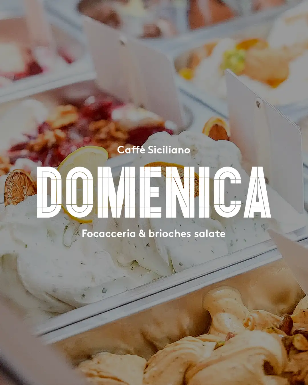 Focaccia, Ice creams and italian pastry from Domenica at Marché Saint-Géry