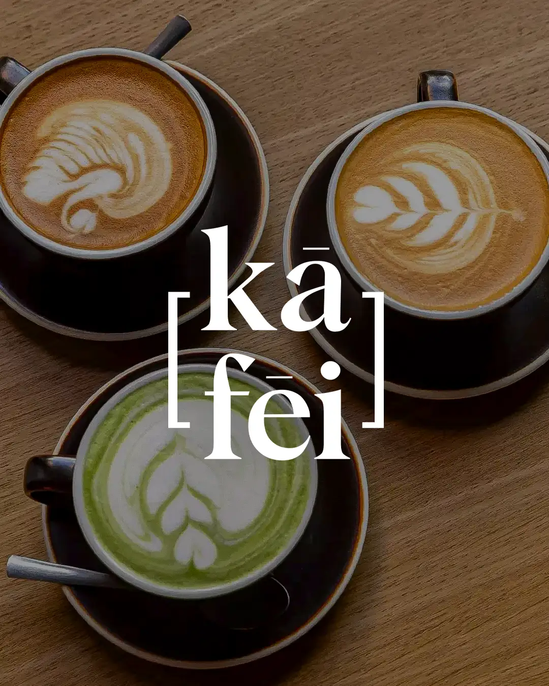 Cups of coffee and cakes from Kafei at Marché Saint-Géry